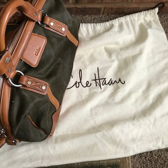 Cole Haan Women's Leather & Cowhide Hair Satchel . - Picture 10 of 15